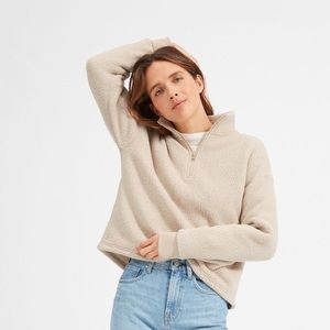 Everlane ReNew Half Zip Fleece Pullover Jacket